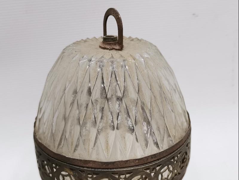 OSMANLI DÖNEMİ BİR ÇİFT KRİSTAL ASANSÖRLÜ AVİZE ASKI TOPU