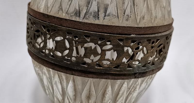 OSMANLI DÖNEMİ BİR ÇİFT KRİSTAL ASANSÖRLÜ AVİZE ASKI TOPU