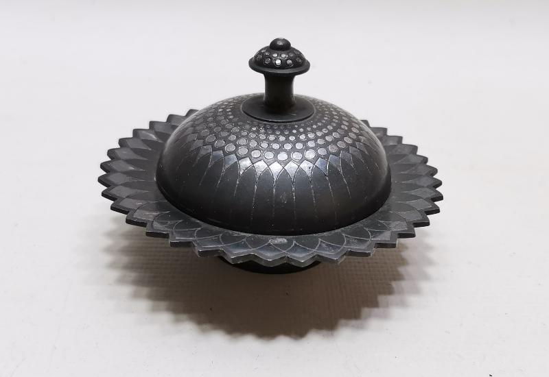 OSMANLI DÖNEMİ ÇOK NADİR AFYON İŞİ GÜMÜŞ KOFGARİ İŞLEMELİ İFTARİYELİK