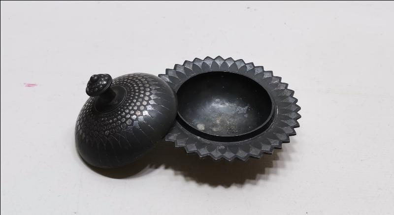 OSMANLI DÖNEMİ ÇOK NADİR AFYON İŞİ GÜMÜŞ KOFGARİ İŞLEMELİ İFTARİYELİK