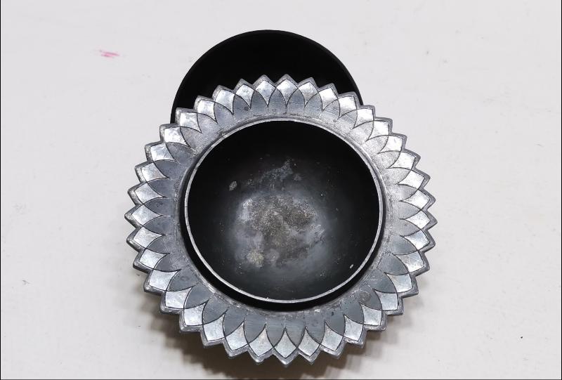 OSMANLI DÖNEMİ ÇOK NADİR AFYON İŞİ GÜMÜŞ KOFGARİ İŞLEMELİ İFTARİYELİK