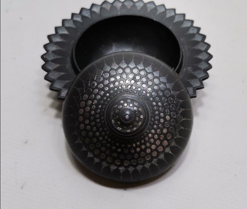 OSMANLI DÖNEMİ ÇOK NADİR AFYON İŞİ GÜMÜŞ KOFGARİ İŞLEMELİ İFTARİYELİK