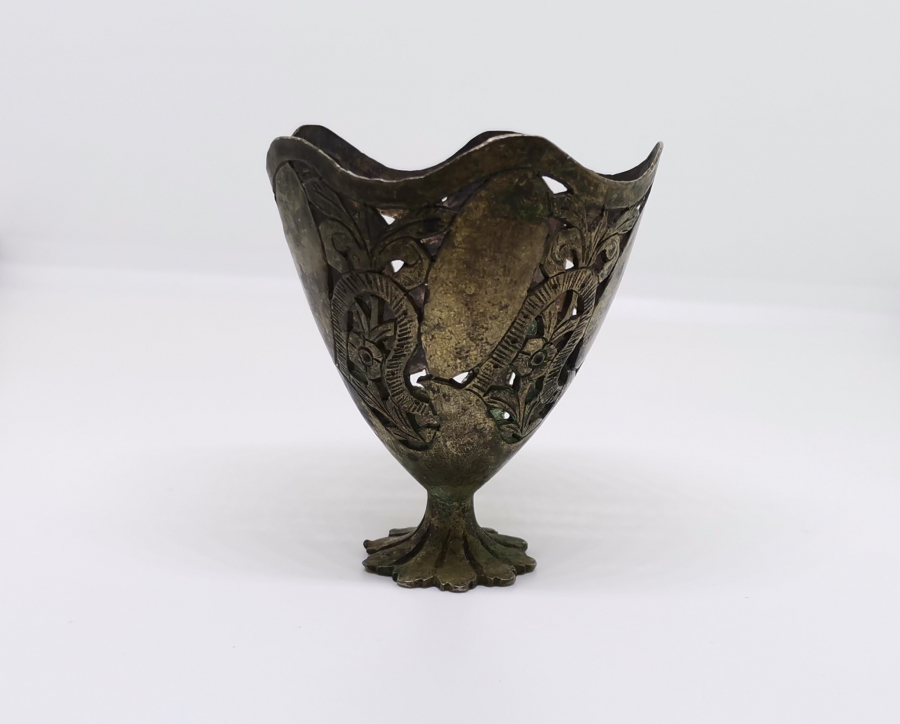 OSMANLI DÖNEMİ HAYAT AĞAÇLI NADİR FORMDA FİNCAN ZARFI