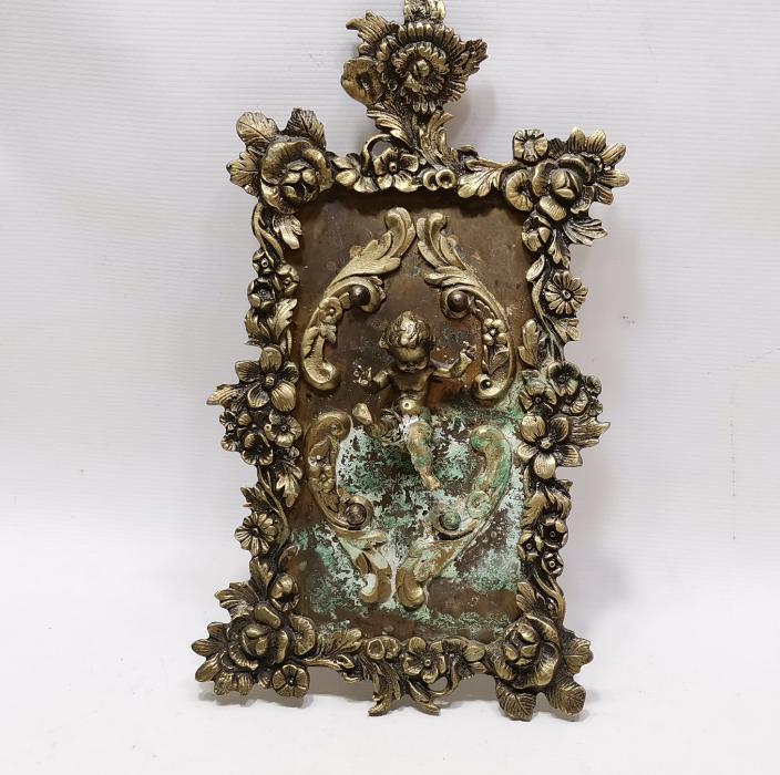 OSMANLI DÖNEMİ RUM İŞİ ÇOCUK MELEK FİGÜRLÜ DUVAR PANOSU