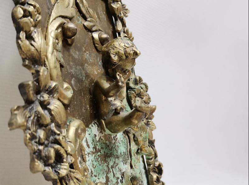 OSMANLI DÖNEMİ RUM İŞİ ÇOCUK MELEK FİGÜRLÜ DUVAR PANOSU