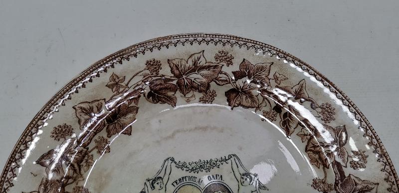 OSMANLI DÖNEMİ YUNAN KRALI GEORGE VE KRALİÇE OLGA TEMALI NADİR PORSELEN TABAK