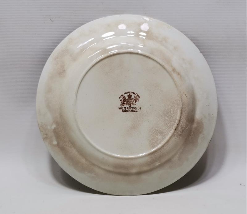 OSMANLI DÖNEMİ YUNAN KRALI GEORGE VE KRALİÇE OLGA TEMALI NADİR PORSELEN TABAK