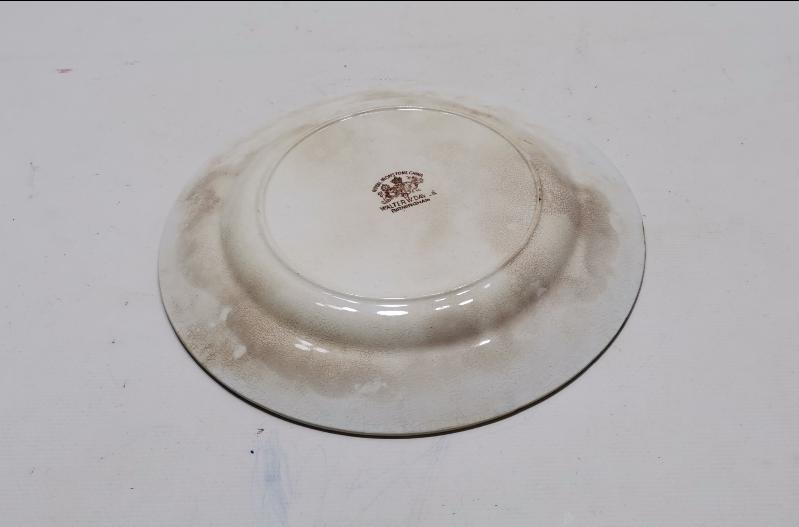 OSMANLI DÖNEMİ YUNAN KRALI GEORGE VE KRALİÇE OLGA TEMALI NADİR PORSELEN TABAK