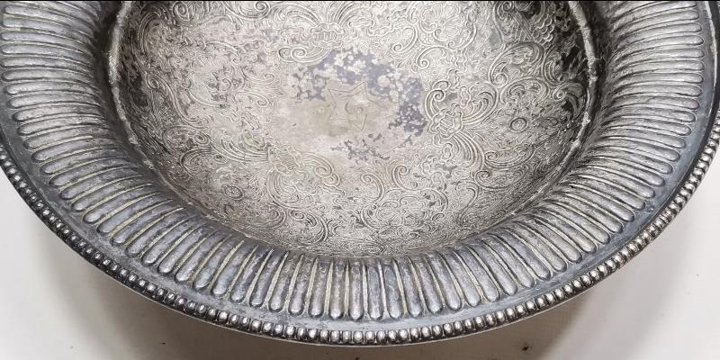 OSMANLICA İNİSİYALLİ GÜMÜŞ KAPLAMA BÜYÜK BOY ŞEKERLİK