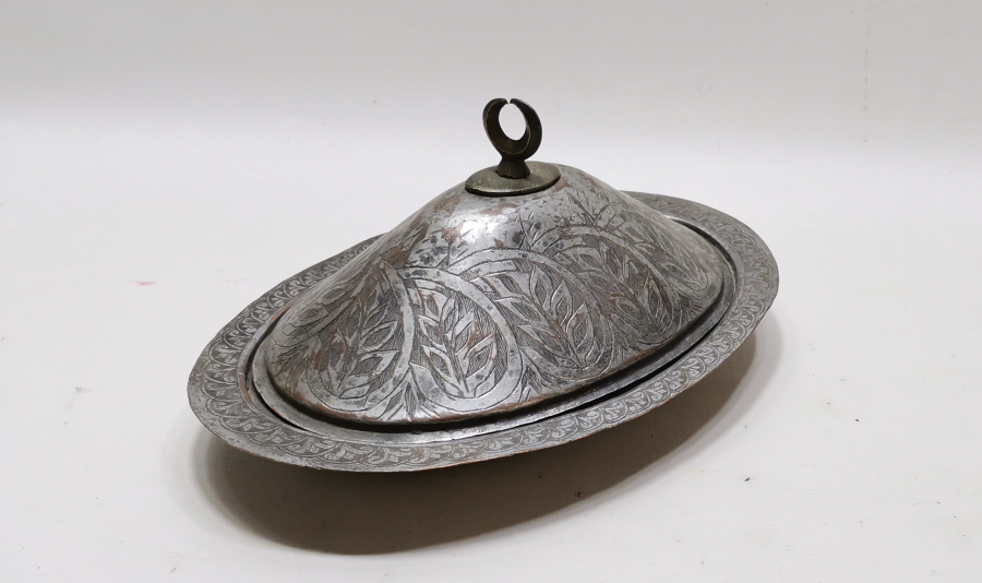 HİLAL TUTMAÇLI OSMANLI DÖNEMİ NADİR FORMDA BOSNA KAPAKLI SAHAN