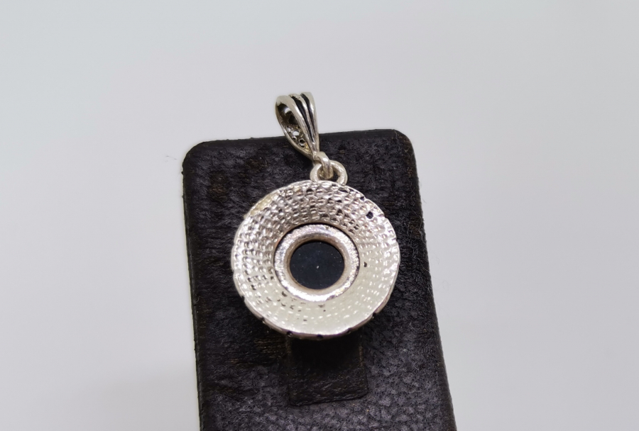 MARGAZİT VE AKİK TAŞLI GÜMÜŞ KOLYE UCU