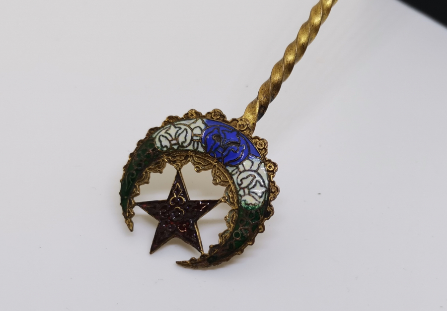 OSMANLI DÖNEMİ SARAY İŞİ MİNE İŞÇİLİKLİ VE TOMBAK MACUN KAŞIĞI