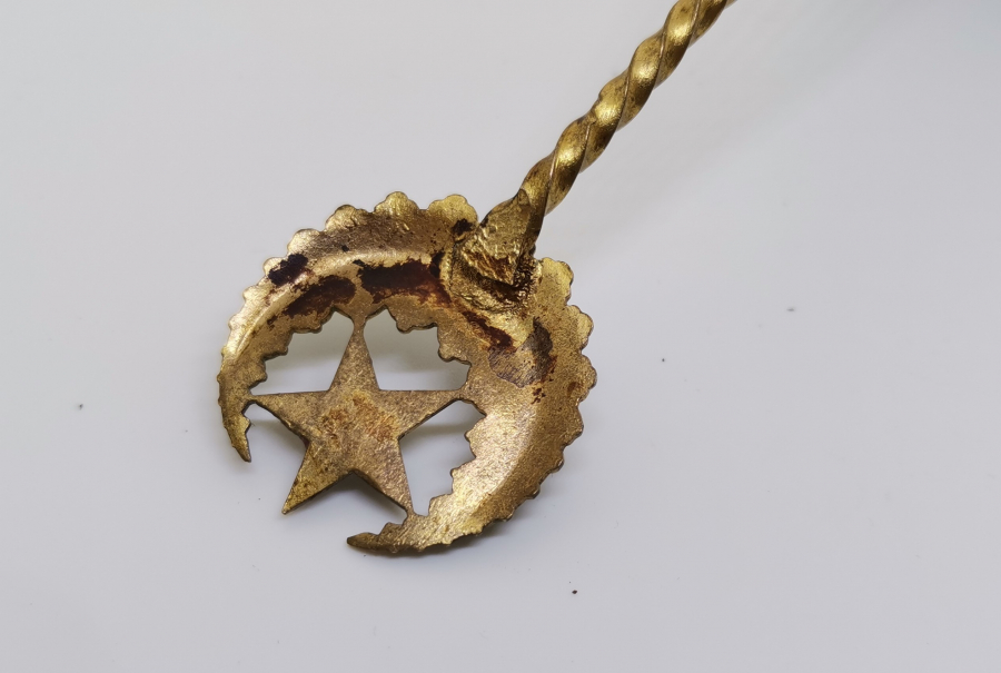 OSMANLI DÖNEMİ SARAY İŞİ MİNE İŞÇİLİKLİ VE TOMBAK MACUN KAŞIĞI