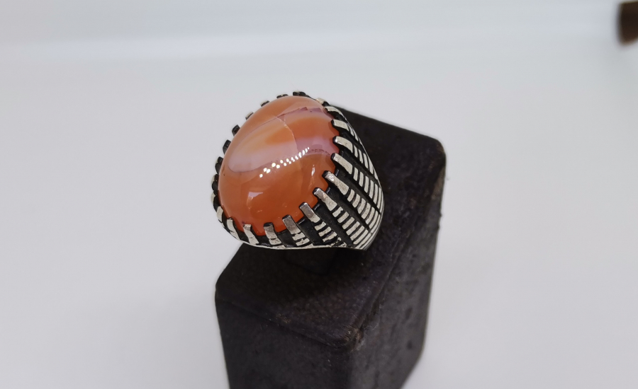 SÜLEYMANİYE AKİKLİ GÜMÜŞ YÜZÜK