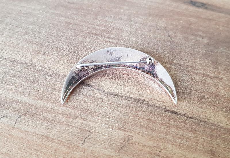 1. DÜNYA SAVAŞI DÖNEMİ ÇOK NADİR HİLAL FORMLU GÜMÜŞ OSMANLI SUBAY KALPAK KOKARTI