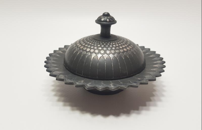 OSMANLI DÖNEMİ ÇOK NADİR AFYON İŞİ GÜMÜŞ KOFGARİ İŞLEMELİ İFTARİYELİK