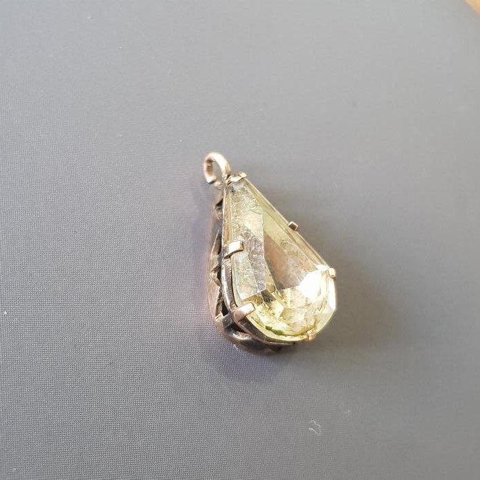 OSMANLI DÖNEMİ NECEF TAŞLI ALTIN KOLYE UCU