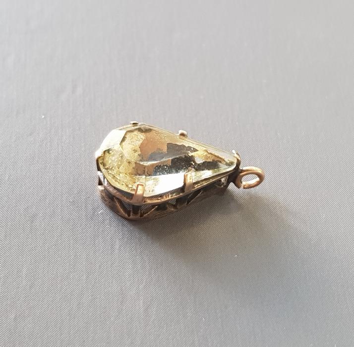 OSMANLI DÖNEMİ NECEF TAŞLI ALTIN KOLYE UCU