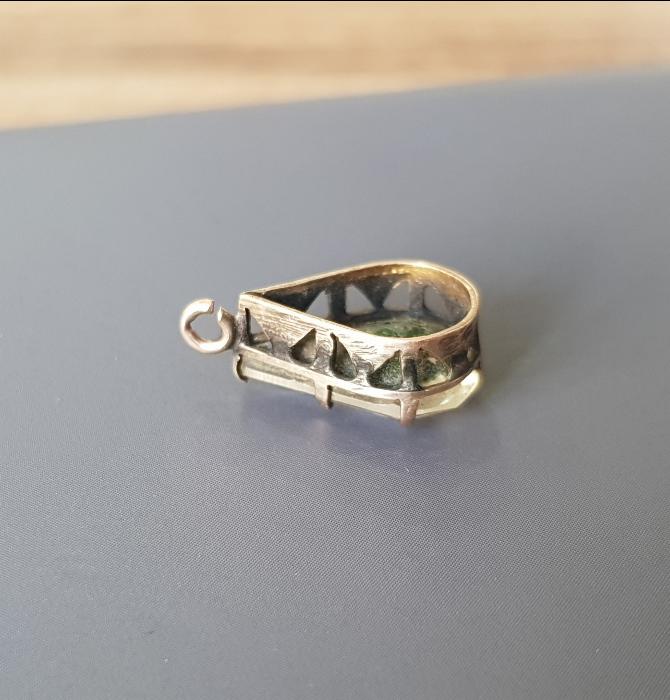 OSMANLI DÖNEMİ NECEF TAŞLI ALTIN KOLYE UCU