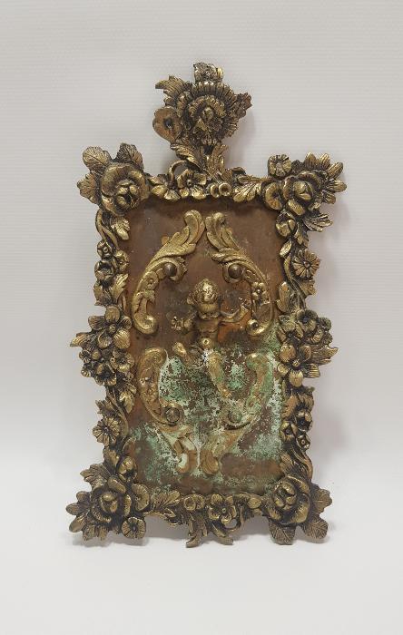 OSMANLI DÖNEMİ RUM İŞİ ÇOCUK MELEK FİGÜRLÜ DUVAR PANOSU