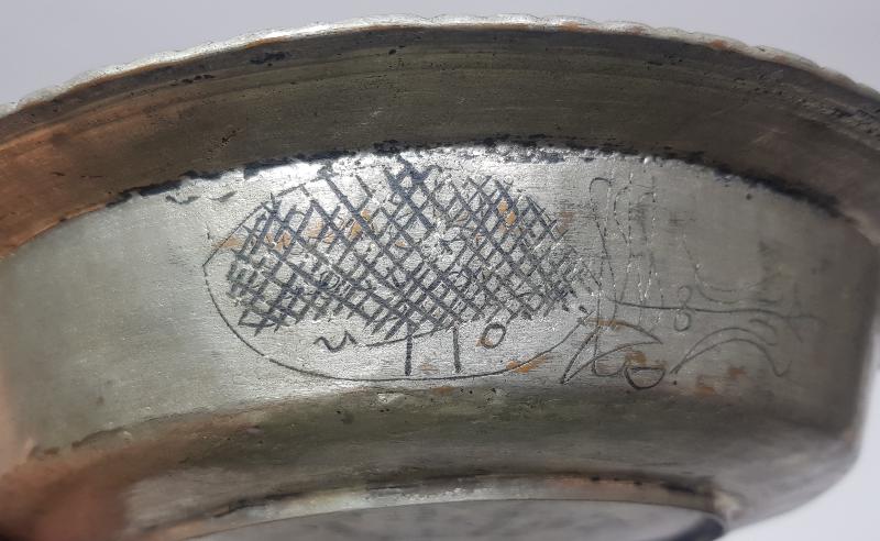 OSMANLI DÖNEMİ ÜZERİNDE 5 ADET YAZI BULUNAN ÇOK NADİR YENİÇERİ BAKIR TABAK