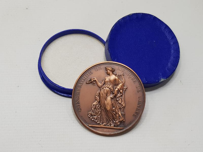 1900'LERDEN KUTUSUNDA İSVİÇRE CENEVRE MÜZİK KONSERVATUARI MADALYASI