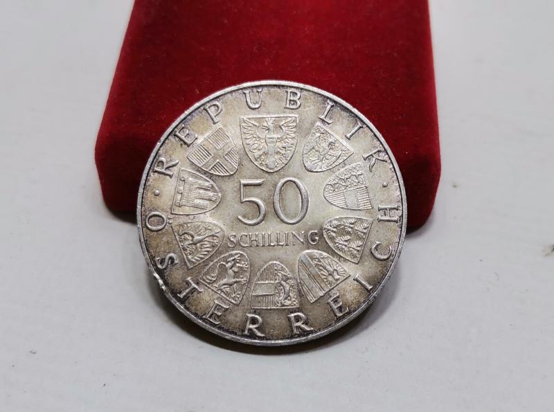 1969 AVUSTURYA GÜMÜŞ 50 SCHILLING HATIRA PARA