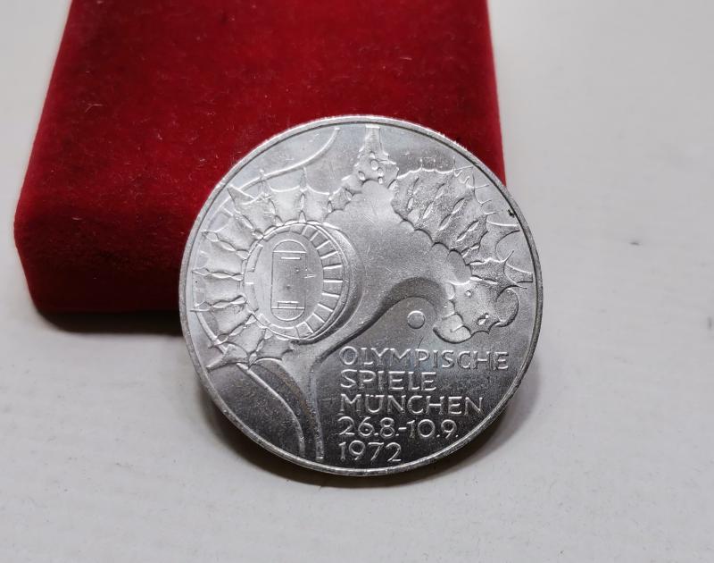1972 ALMANYA MÜNİH OLİMPİYATLARI GÜMÜŞ 10 MARK HATIRA PARA