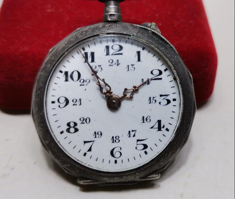 ANTİKA GÜMÜŞ ZENNE CEP SAATİ