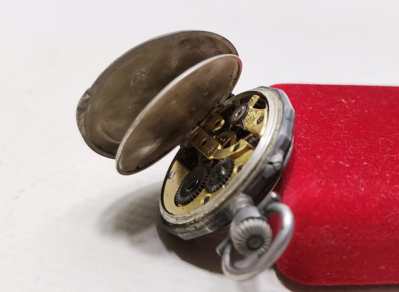 ANTİKA GÜMÜŞ ZENNE CEP SAATİ