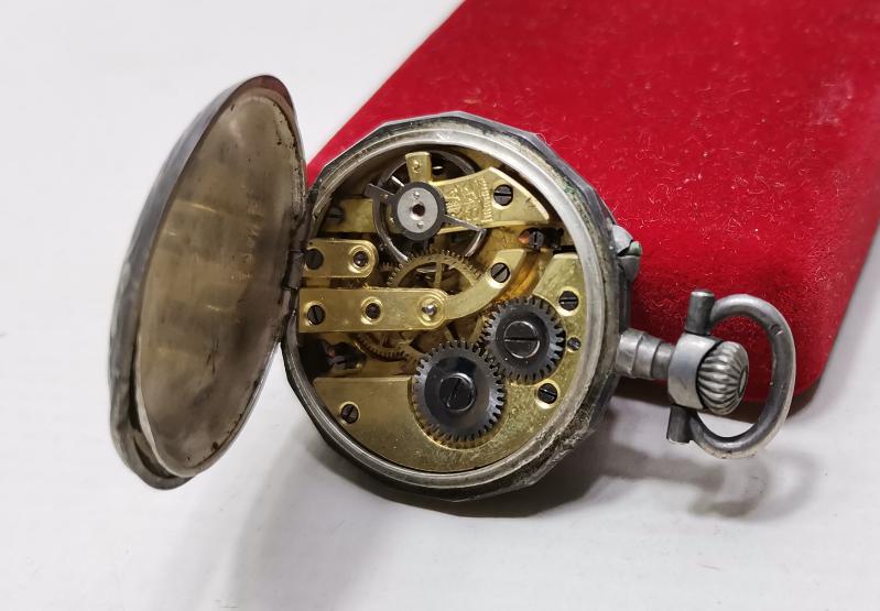 ANTİKA GÜMÜŞ ZENNE CEP SAATİ