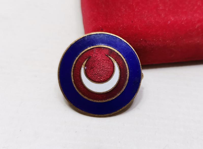 ANTİKA MİNELİ KIZILAY ROZETİ 