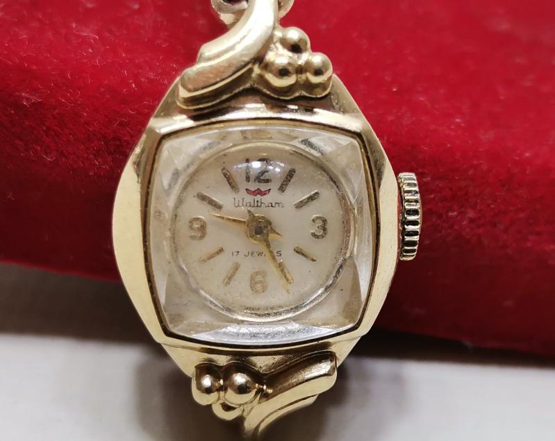 ANTİKA WALTHAM MARKA ALTIN KAPLAMA BAYAN KOL SAATİ 