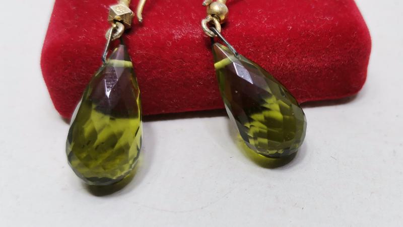 ANTİKA PERİDOT TAŞLI KÜPE