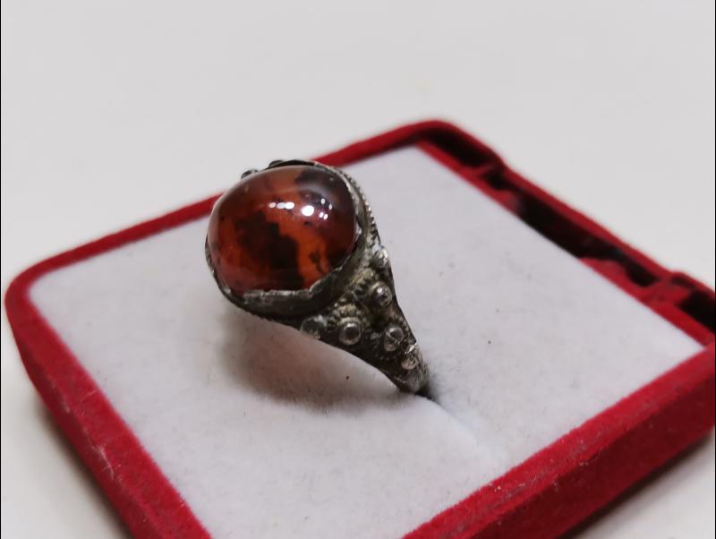 AKİK TAŞLI GÜMÜŞ YÜZÜK