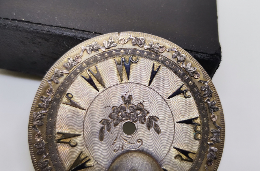 OSMANLI DÖNEMİ GÜMÜŞ CEP SAATİ KADRANI