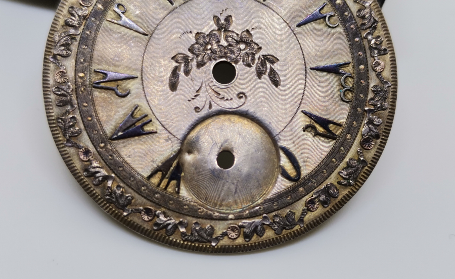 OSMANLI DÖNEMİ GÜMÜŞ CEP SAATİ KADRANI