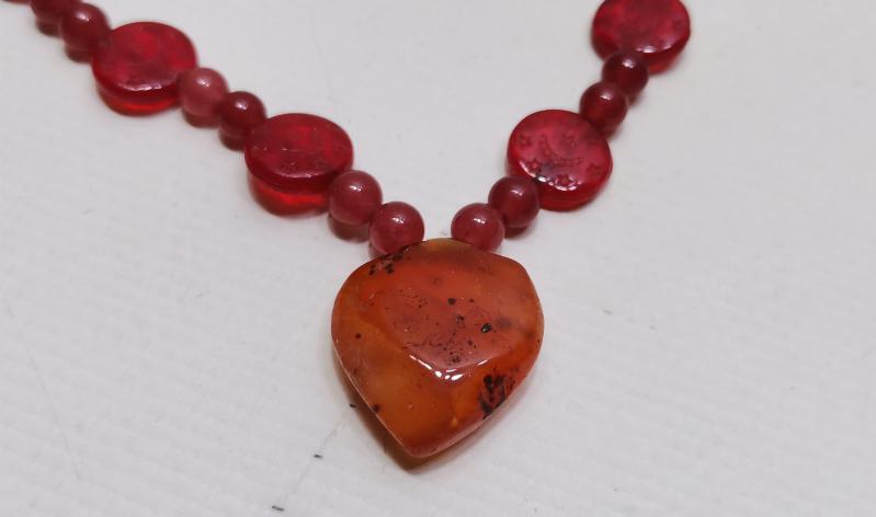 OSMANLI DÖNEMİ HAC YADİGARI AKİK GERDANLIK 