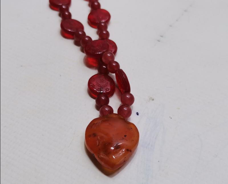 OSMANLI DÖNEMİ HAC YADİGARI AKİK GERDANLIK 