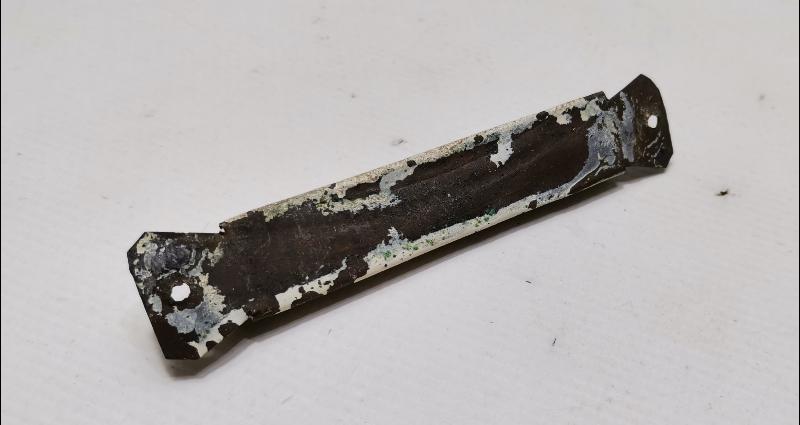 OSMANLI DÖNEMİ İÇİNDE AL YAZMA DUASI BULUNAN YAHUDİ MEZUZA