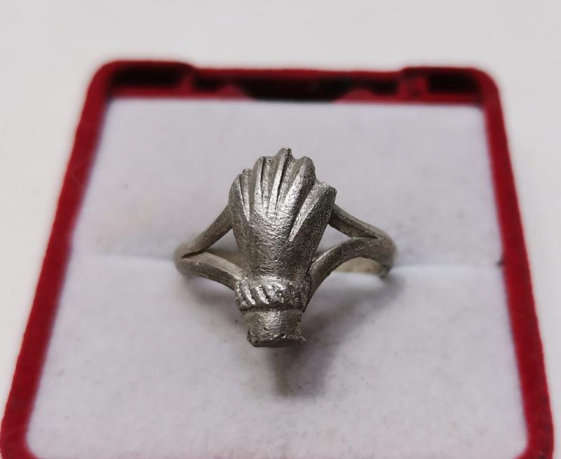 OSMANLI DÖNEMİ RUM İŞİ EL FORMLU GÜMÜŞ YÜZÜK