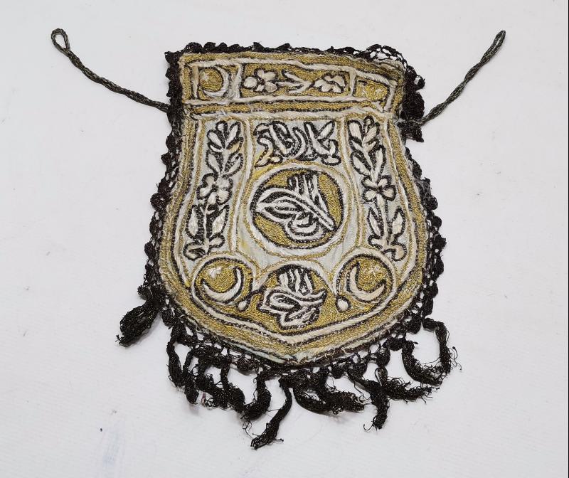 OSMANLI DÖNEMİ TUĞRALI, AY YILDIZLI VE OSMANLICA YAZDİGAR YAZILI ESERİ İSTANBUL KESE