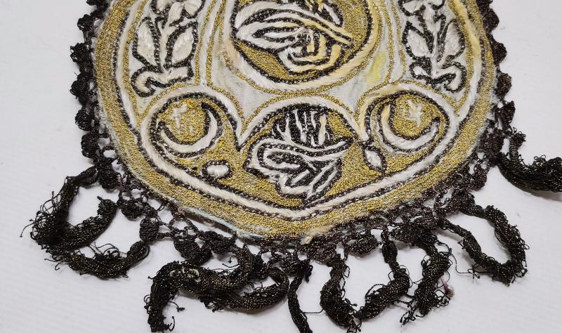 OSMANLI DÖNEMİ TUĞRALI, AY YILDIZLI VE OSMANLICA YAZDİGAR YAZILI ESERİ İSTANBUL KESE