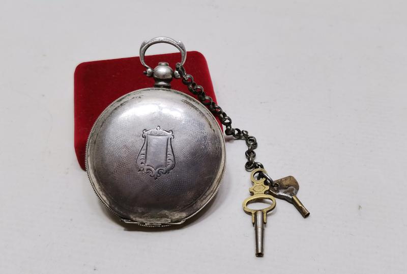 SERKISOF CONSTANTINOPLE YAZILI GÜMÜŞ KASA OSMANLI CEP SAATİ 