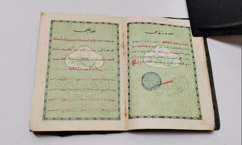 T.C. İLK DÖNEM TAYYARE CEMİYETİNİN ÇIKARTMIŞ OLDUĞU OSMANLICA EVLENME CÜZDANI