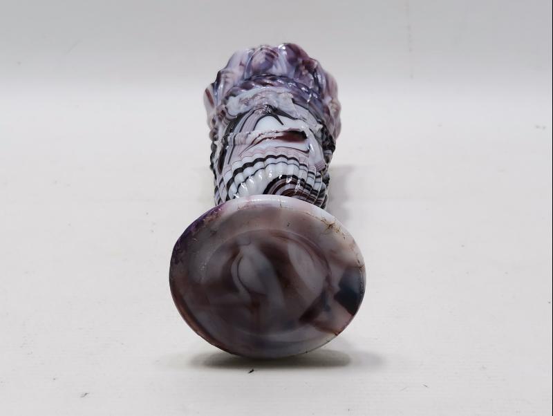 19. YÜZYIL ŞARAP TANRISI DIONYSOS RESİMLİ NADİR FORMDA OPAL VAZO