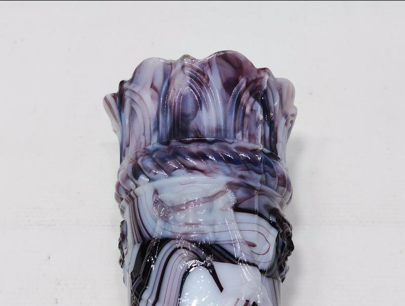 19. YÜZYIL ŞARAP TANRISI DIONYSOS RESİMLİ NADİR FORMDA OPAL VAZO