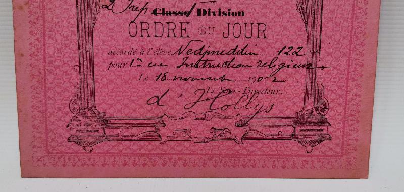 1902 TARİHLİ GALATASARAY LİSESİ İMTİYAZ BELGESİ