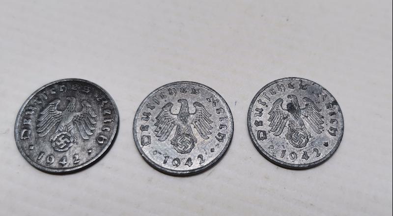 1942 TARİHLİ NAZİ ALMANYASI 1 PFENNIGLER