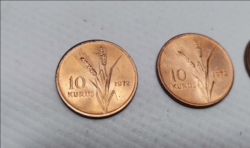 1972 TARİHLİ BAKIR 10 KURUŞ HATIRA PARA LOTU
